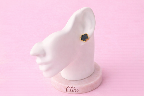 (Copie) Boucles d’oreilles Cléa – Acier inoxydable (Noir, Blanc, Bordeaux